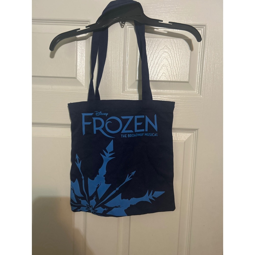 Disney Frozen The Broadway‎ Musical Blue Tote Bag Shopping Reusable